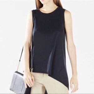BCBG Asymmetrical Karyn Sleeveless Top